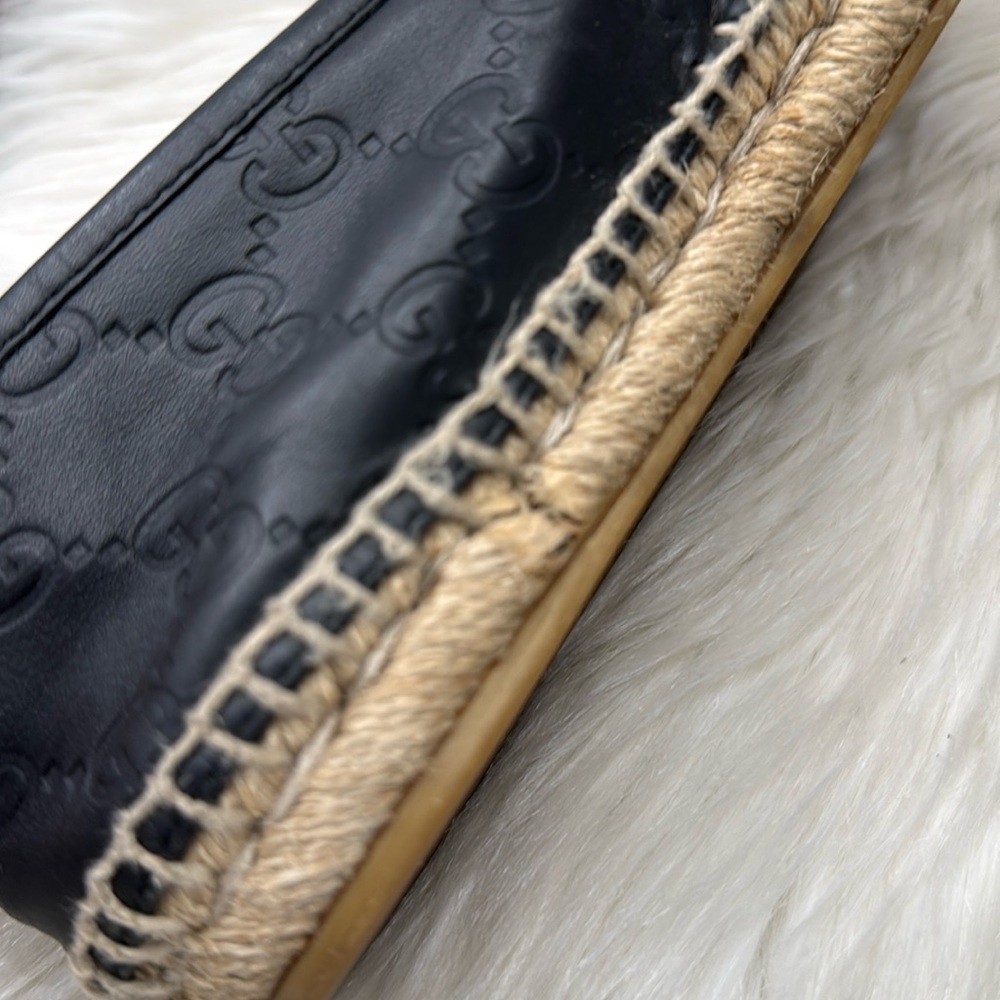 GUCCI Micro Guccissima Leather Espadrilles - Picture 9 of 16